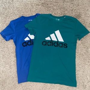 2 adidas t shirts